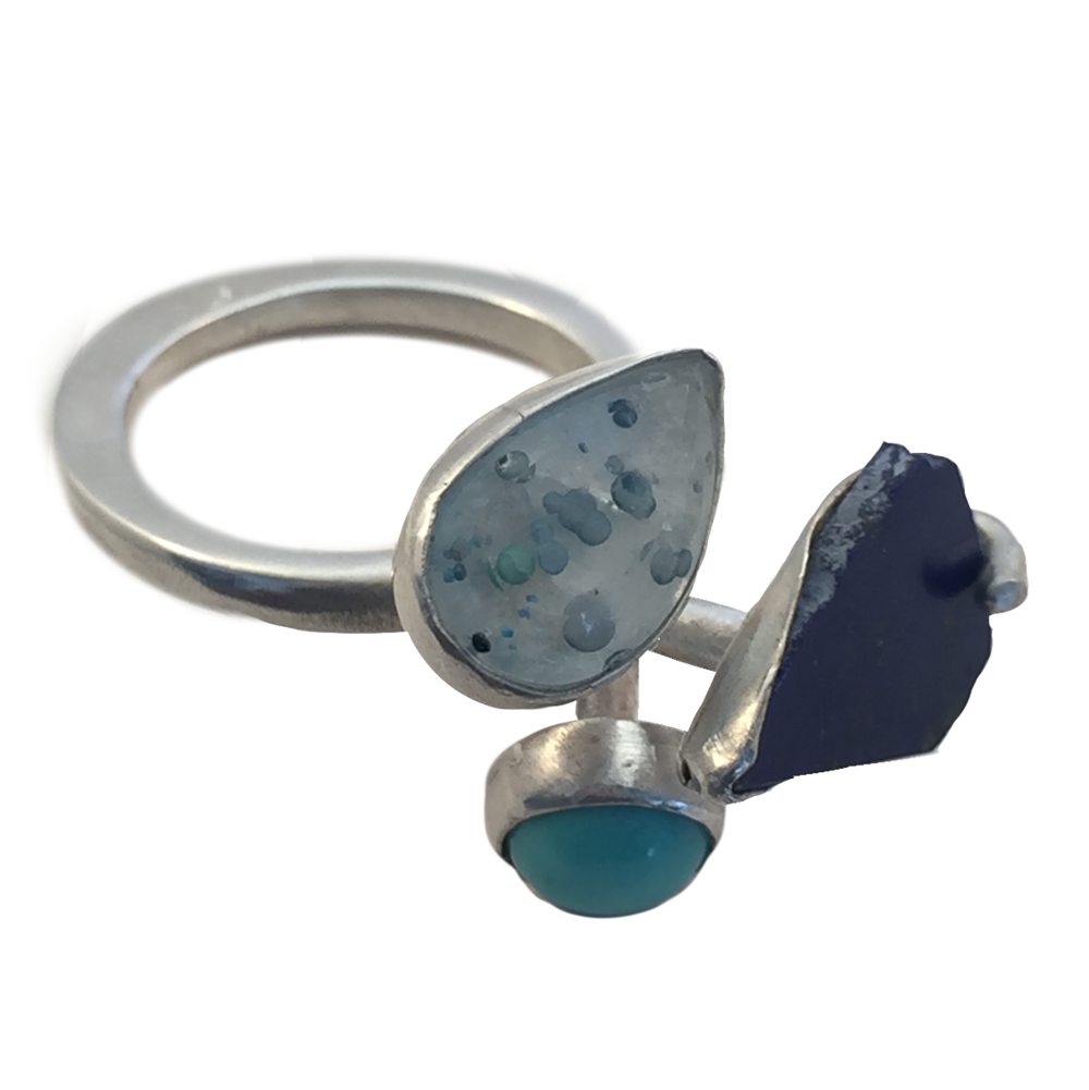 Dolphin Cove, Medusa Quart, Turqoise, and Lapiz Lazuli Ring - 9.png