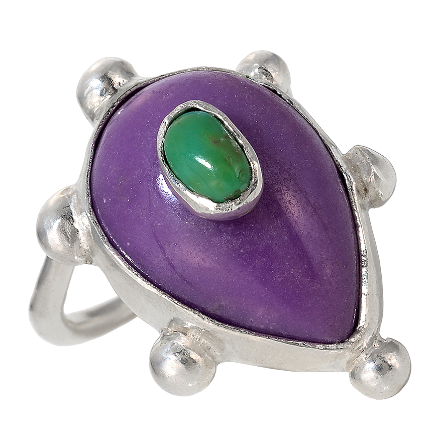 Petit Four Phosphosidierite Ring with Green Turquoise.png