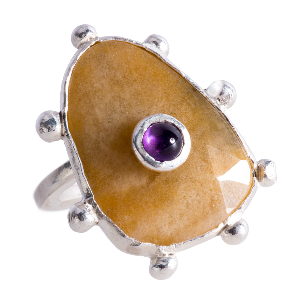 Yellow Sapphire & Amethyst Petits Four Ring - 3.png