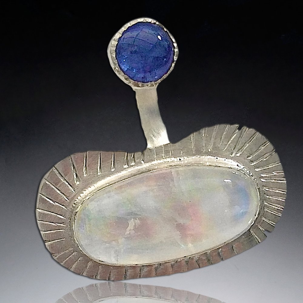 Moonstone Ring on Gradient Black Background - Zapplication.jpg